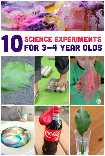 10 Simple Science Experiments for 3-4 Year Olds | Kids Learning ...