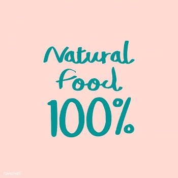 100% natural and organic food typography vect.. | Free stock vector - 516544