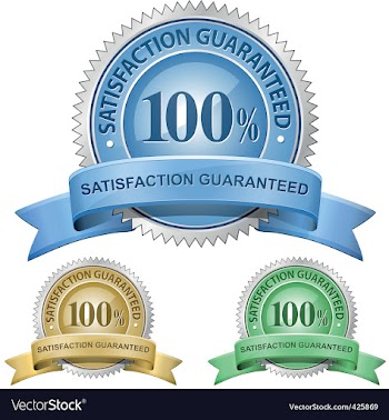 100 satisfaction guaranteed signs