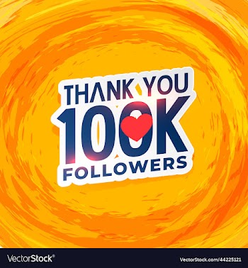100k social media network followers yellow