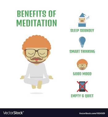 104meditation vector image