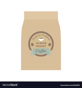 106coffee bag vector image