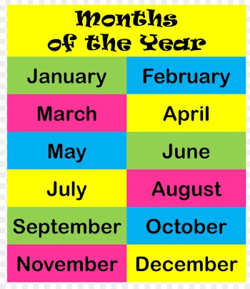 12 Months of the Year Clip art - others 