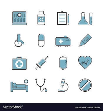 127medical icon vector image