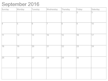 13 Best Photos of September 2016 Calendar Printable 8 X 11 ...