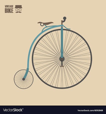 133vintage bike vector image