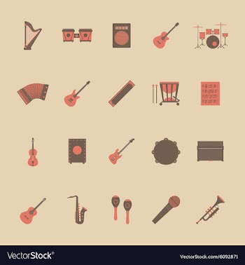 134music icon vector image