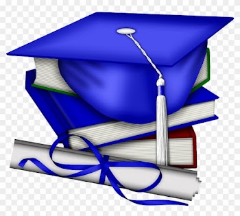 14 Sheet Purple Graduation Cap Books Birthday Edible - Free Graduation Clip Art