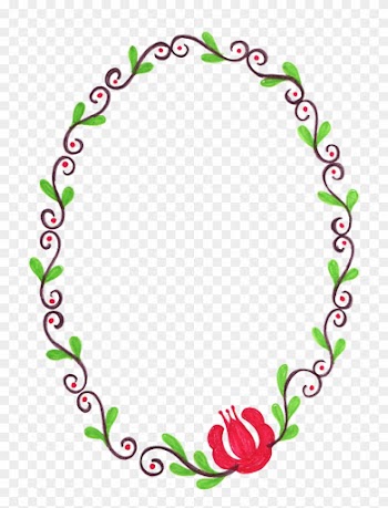 1442 × 2069 Px - Flowers Frame Transparent Free
