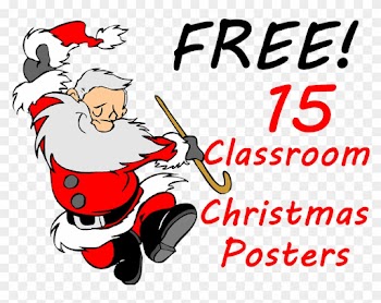 15 Free Christmas Posters To Brighten Up Any Classroom - Merry Christmas Dancing Santa