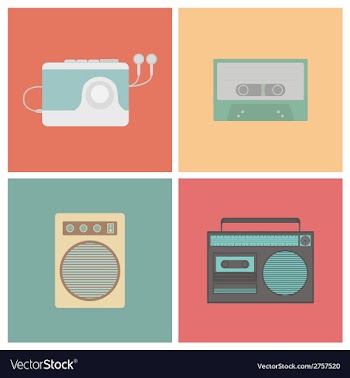 15retrosound vector image