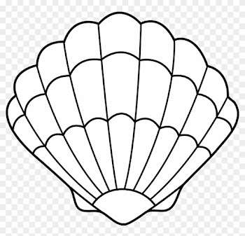 16 Best Photos Of Mermaid Sea Shell Clipart - Shell Coloring