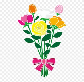 花束-16イラスト Clip Art - Hybrid Tea Rose