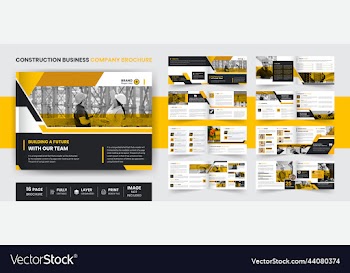 16 page corporate business landscape brochure