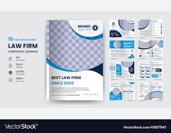 16 page corporate law firm business brochure