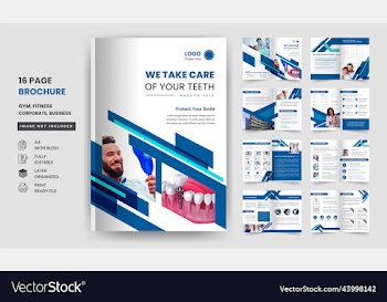 16 pages dental healthcare medical a4 design