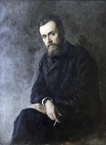 1884 Yaroshenko Portrait Schriftsteller G.I. | Free Photo - rawpixel