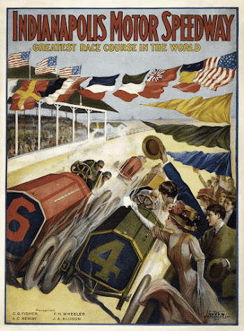 1909 poster advertising the Indianapolis | Free Photo - rawpixel