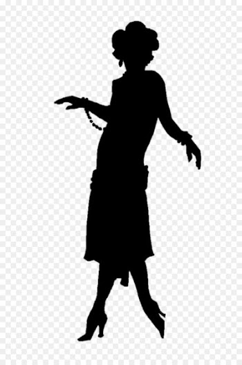 1920s Flapper Silhouette Roaring Twenties - dancer silhouette 