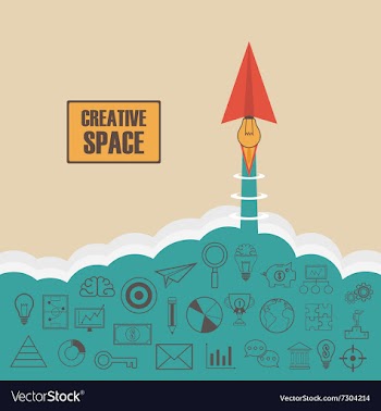 194creative paper plane vector image