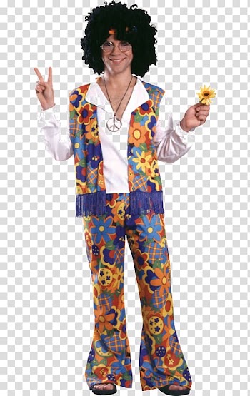 1960s 1970s Costume party Hippie, woman transparent background PNG clipart