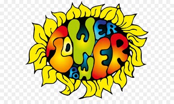 1960s Flower power Hippie Clip art - concert hall 