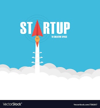 196startup isolated vector image