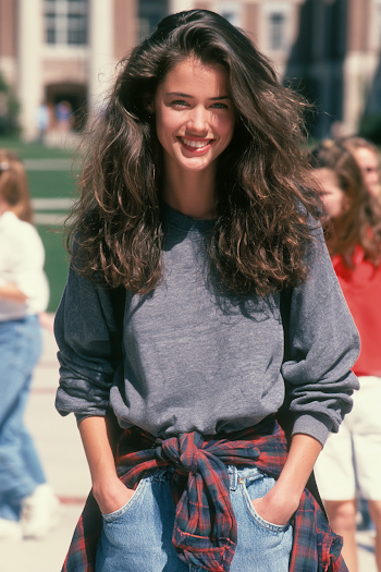1995 College Student on Campus in Spring