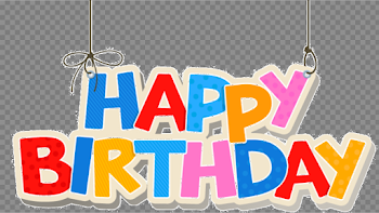 1st Birthday Transparent Background PNG