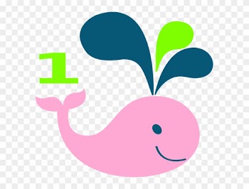 1st Birthday Whale Clip Art - Baby Shower Ballena Marinero Dibujo