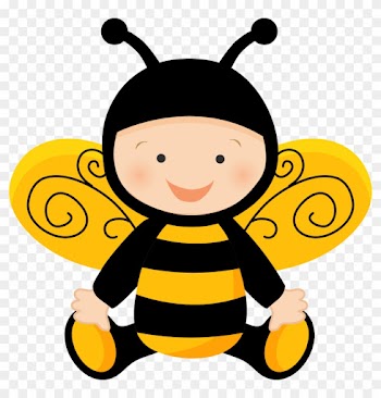 2 Borboletas &amp; Joaninhas - Bumble Bee Baby Shower Invitations