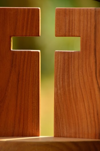 2 Brown Wooden Boards Forming Cross