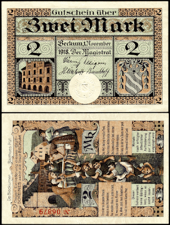 2 Mark "Notgeld" banknote of Beckum, | Free Photo - rawpixel
