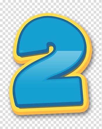 2 number artwork, Patrol Party Alphabet Birthday Number, others transparent background PNG clipart