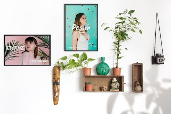 2 Poster Frames Scene Free Mockup