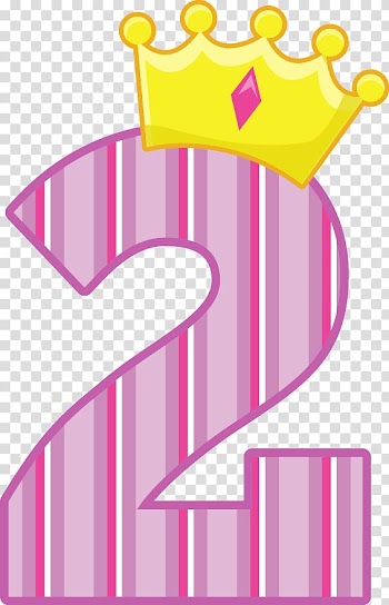 2 with crown , Birthday cake Candle Party , number 2 transparent background PNG clipart