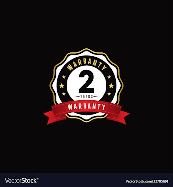 2 year warranty logo icon template design