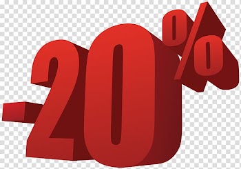 -20% illustration, 20% Off Sale transparent background PNG clipart