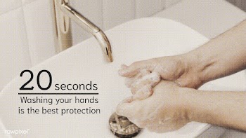 20 seconds washing your hands is the best protection social template m.. | Free  illustration - 2308545