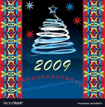 2009 Christmas Background vector image