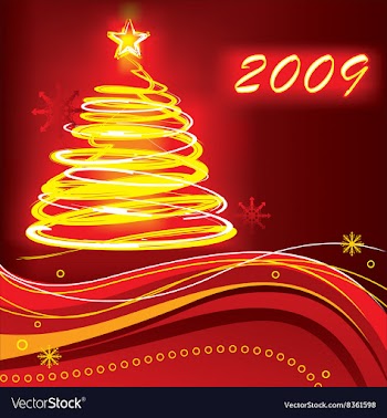 2009 Christmas Background vector image