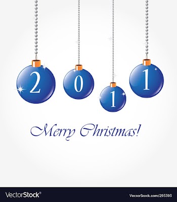 2011 merry christmas vector image