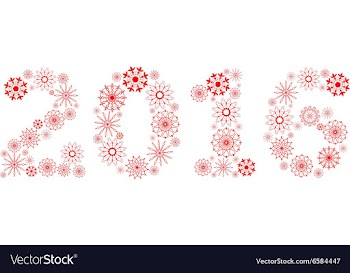 2016 celebration background vector image