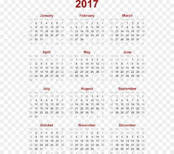 2017 Calendar Png 3 