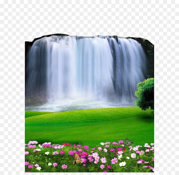 2017 Waterfall landscape material 