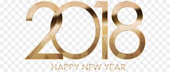 2018 Happy New Year Gold 
