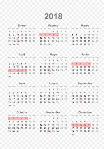 2018 Large Diary Calendar 0 - calendario 2018 