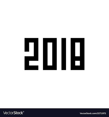 2018 pixel art style vector image