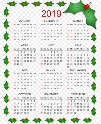 2019 calendar christmas.png - others 
