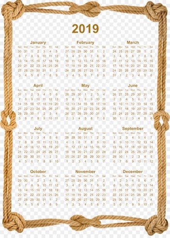2019 Calendar with Holidays.png - others 